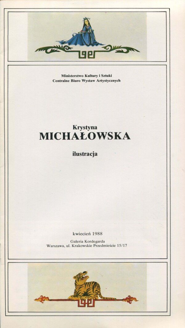Krystyna Michałowska. Ilustracja. Katalog wystawy [1988]