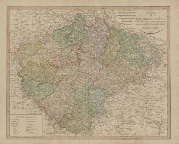 [mapa] Charte vom Konigreich Boheim [1799] [Czechy]