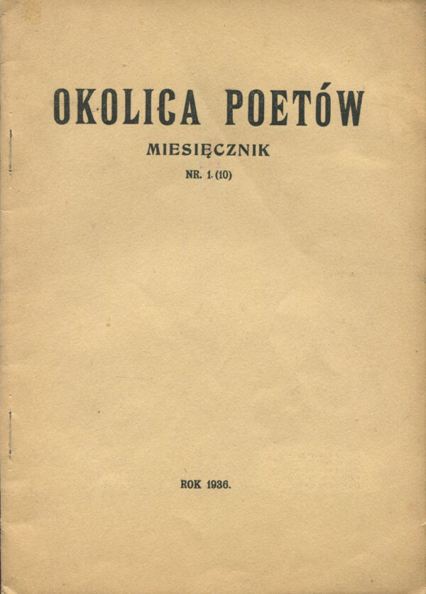 OKOLICA POETÓW NR (10) 1/1936