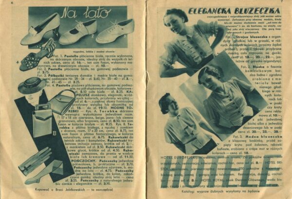 Dom Towarowy Bracia Jabłkowscy. Lato 1937 r. Katalog reklamowy "Moda 134"