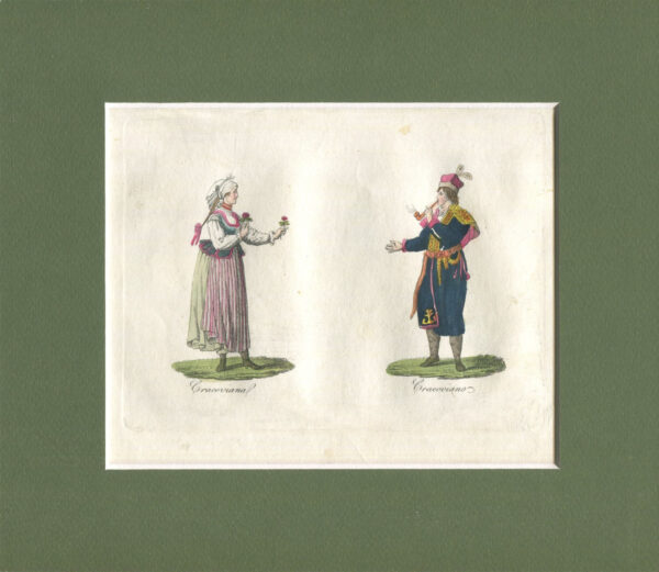 [miedzioryt] Cracoviana & Cracoviano (Krakowiacy) [1831]