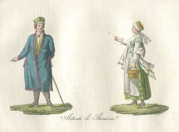 [miedzioryt] Abitanti di Skawina (Mieszkańcy Skawiny) [1831]