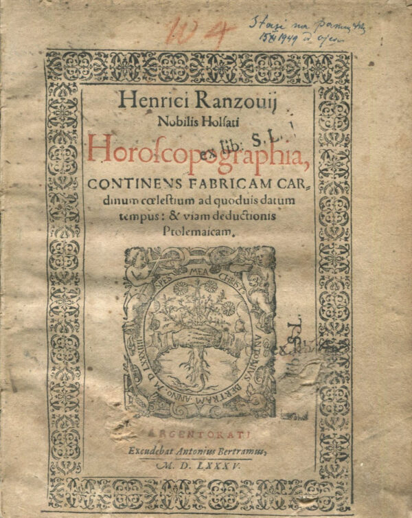 Horoscopographia, continens fabricam cardinum cœlestium ad quoduis datum tempus (...) / Horoscopographia siue de inveniendo stellarum astrologia