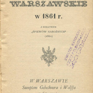MANIFESTACJE WARSZAWSKIE W 1861 R.