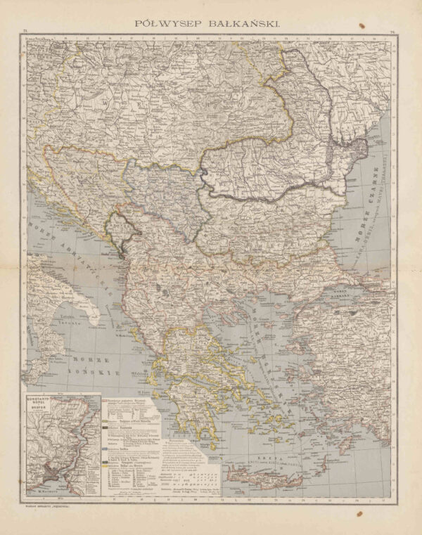 [mapa] Półwysep bałkański