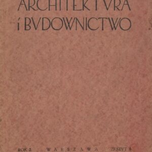 miesięcznik Architektura i Budownictwo nr 4/1926