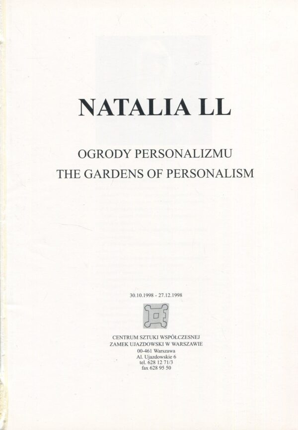 NATALIA LL. Ogrody personalizmu. Katalog wystawy