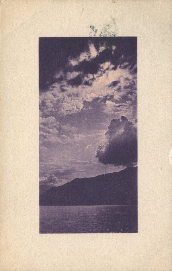 [pocztówka] Morze i niebo. Karta z korespondencją Jerzego Smoleńskiego do Marii Babireckiej