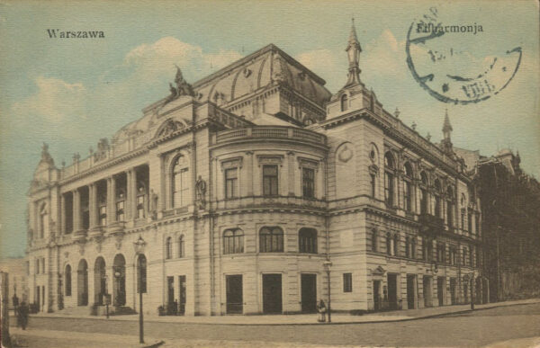 [pocztówka] Warszawa. Filharmonia