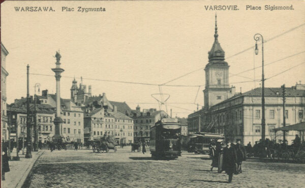 [pocztówka] Warszawa. Plac Zygmunta (Plac Zamkowy)
